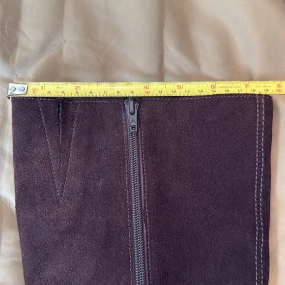 Aerosoles size 8.5 chocolate brown suede wedge boot - Picture 9 of 12